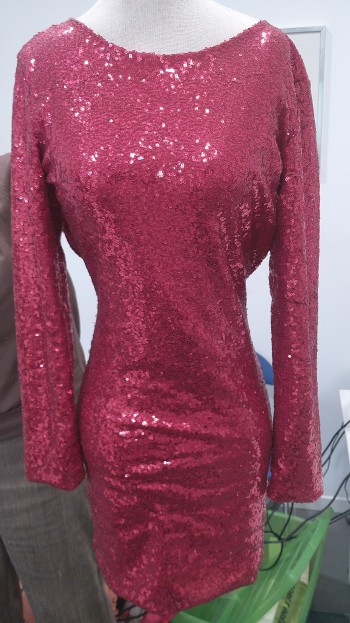 Abitino paillettes rosso