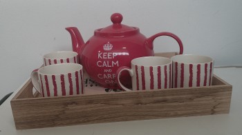 Servito da tisane Keep Calm and Carry On