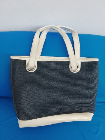 Borsa estiva pelle e rafia Extyn Accessories