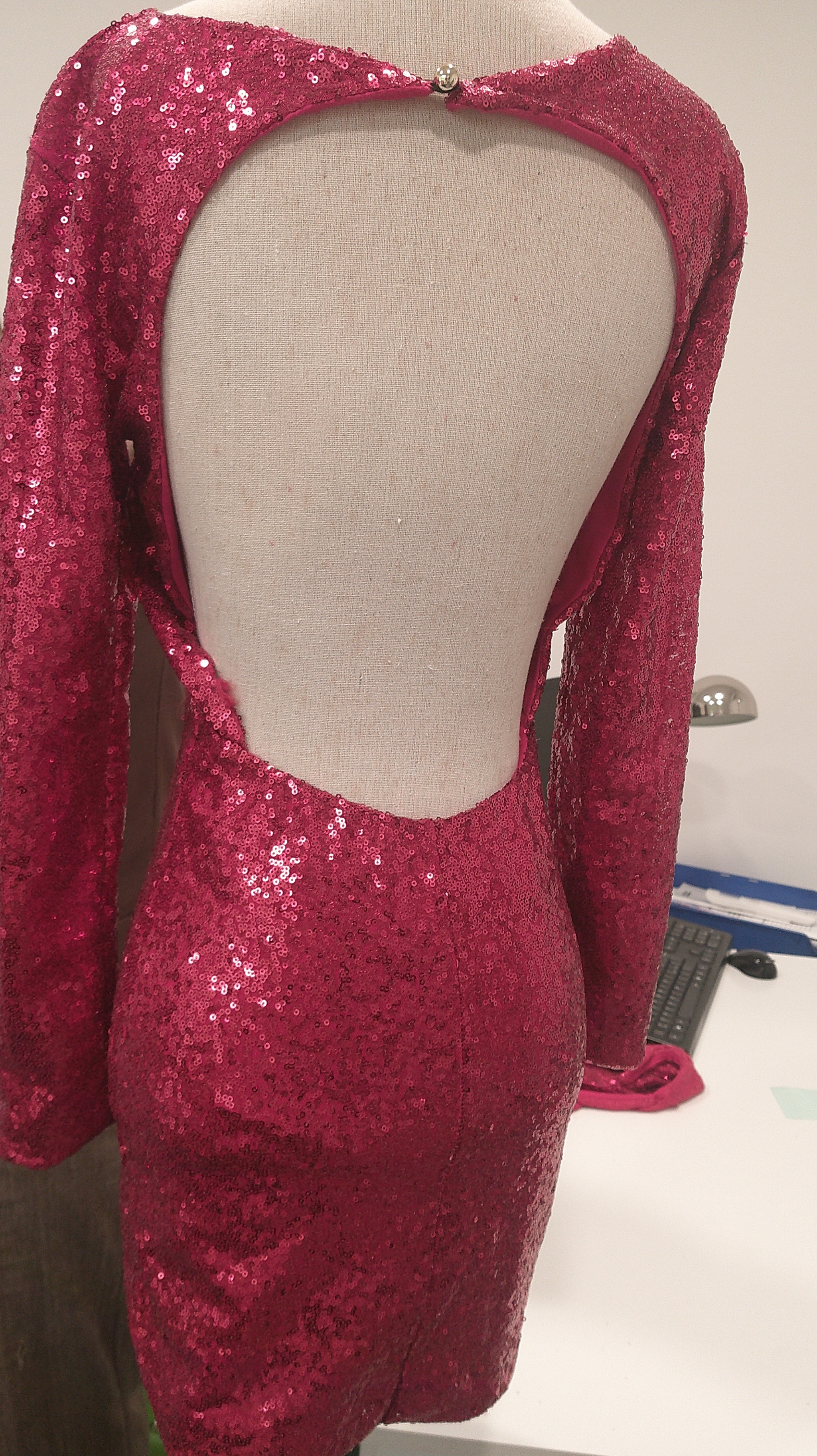 Abitino paillettes rosso