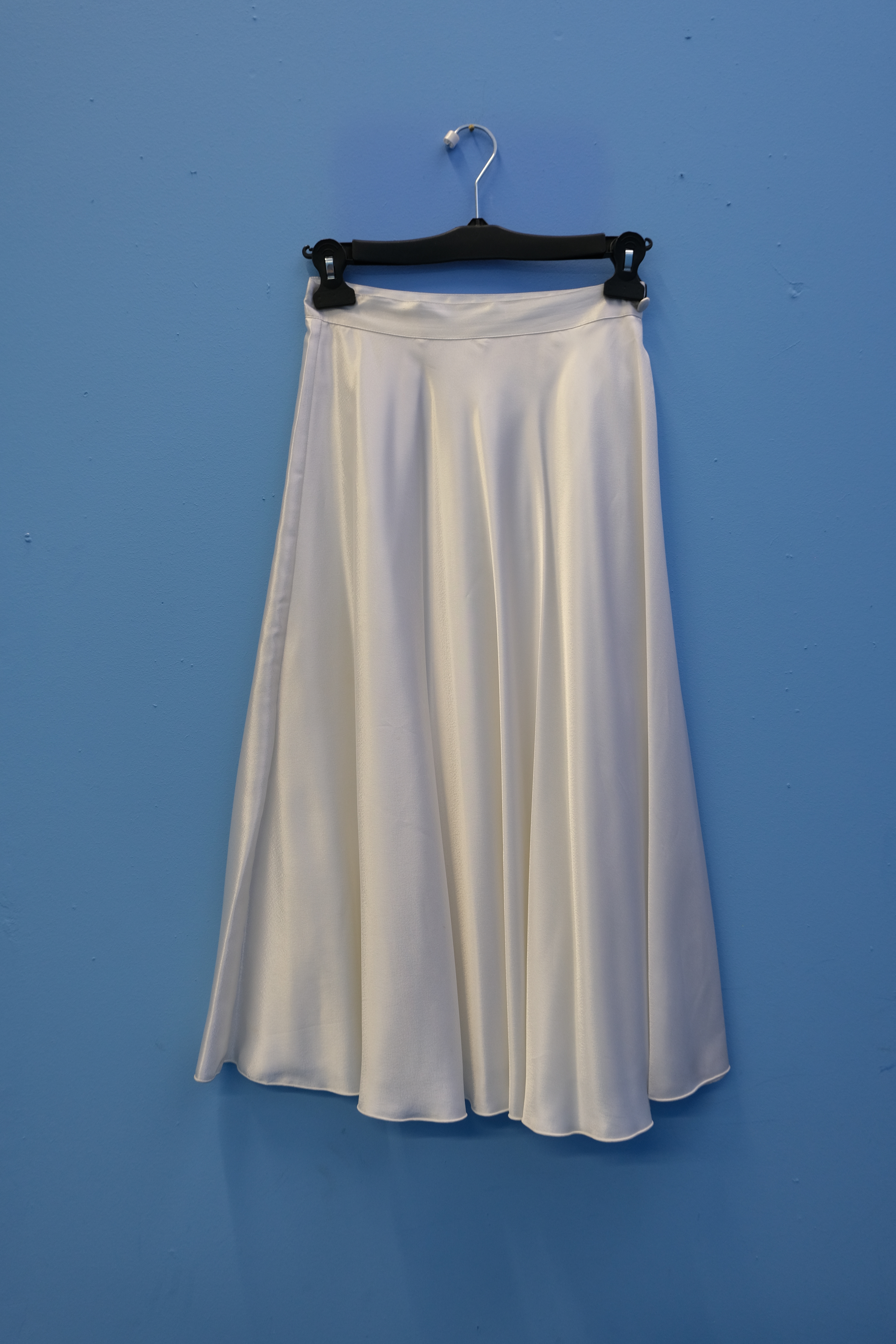 Gonna in raso bianca